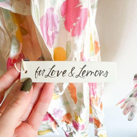 New For Love & Lemons Hazel Mini Dress Size L - Picture 9 of 10